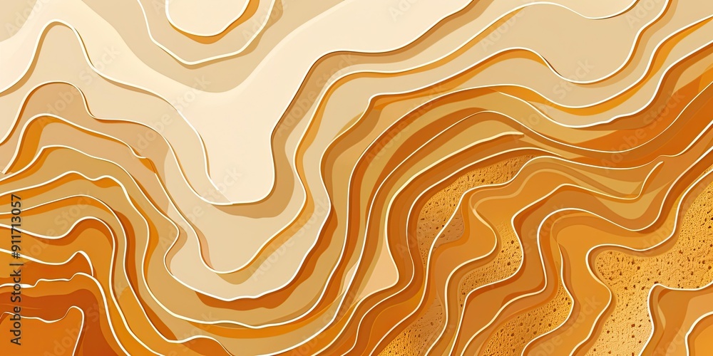 Abstract orange and yellow waves. Abstract orange and yellow waves.