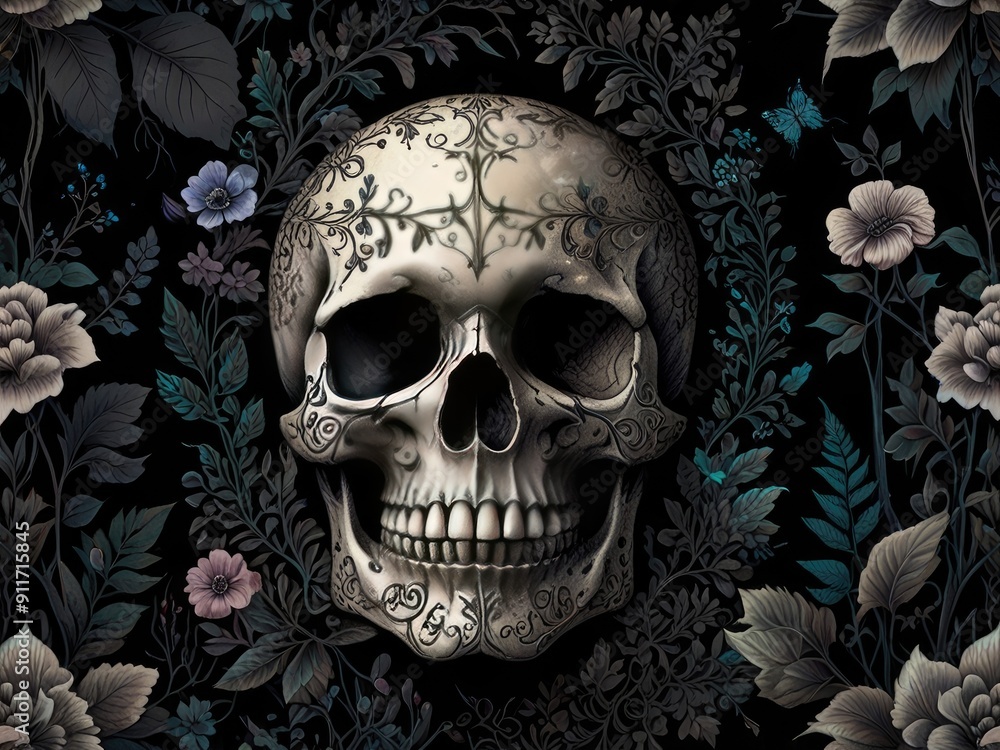 skull in the dark skull in the dark