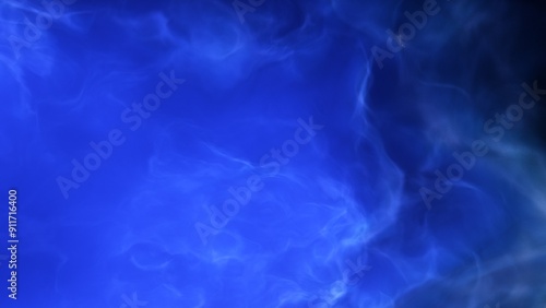 A blue space background with stars and a galaxy 