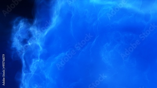 A blue space background with stars and a galaxy 