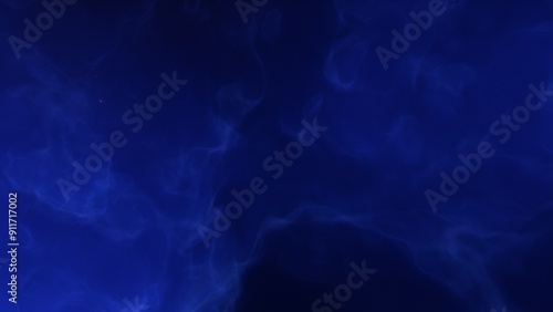 A blue space background with stars and a galaxy 