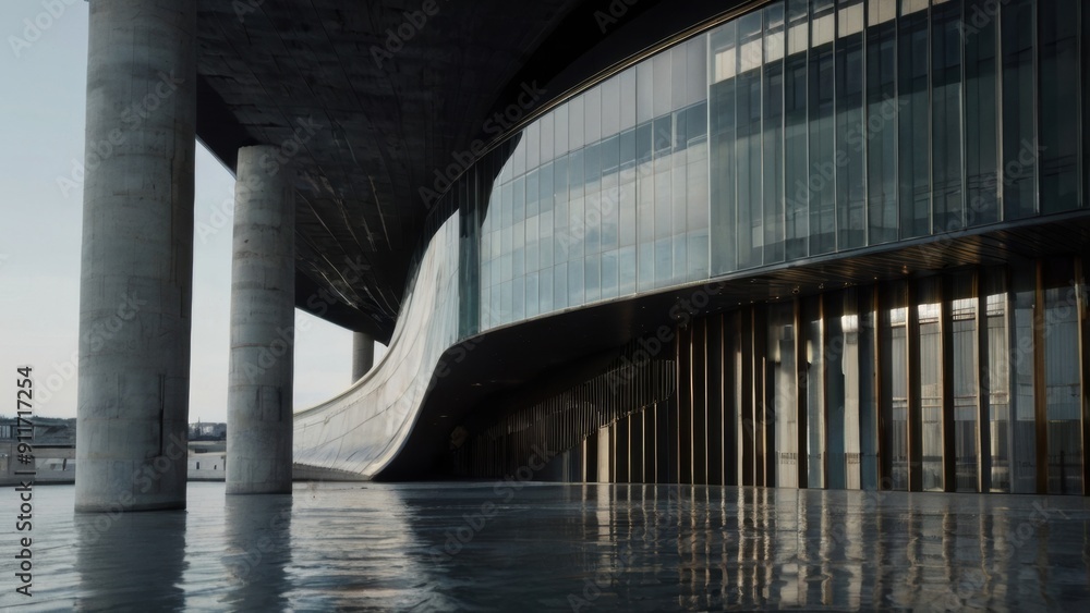 A dynamic interplay of lines and curves showcasing the harmony of opposites A dynamic interplay of lines and curves showcasing the harmony of opposites