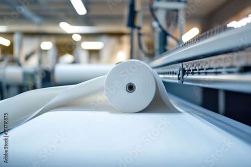 Thread Count. Quality Control of Fine Woolen Fabric in Sabadell, Spain - European Craftmanship photo