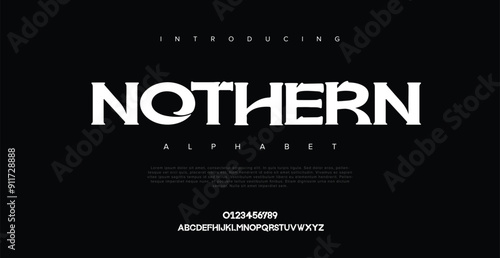 Nothern Minimal Tech  font Sophisticated Typeface