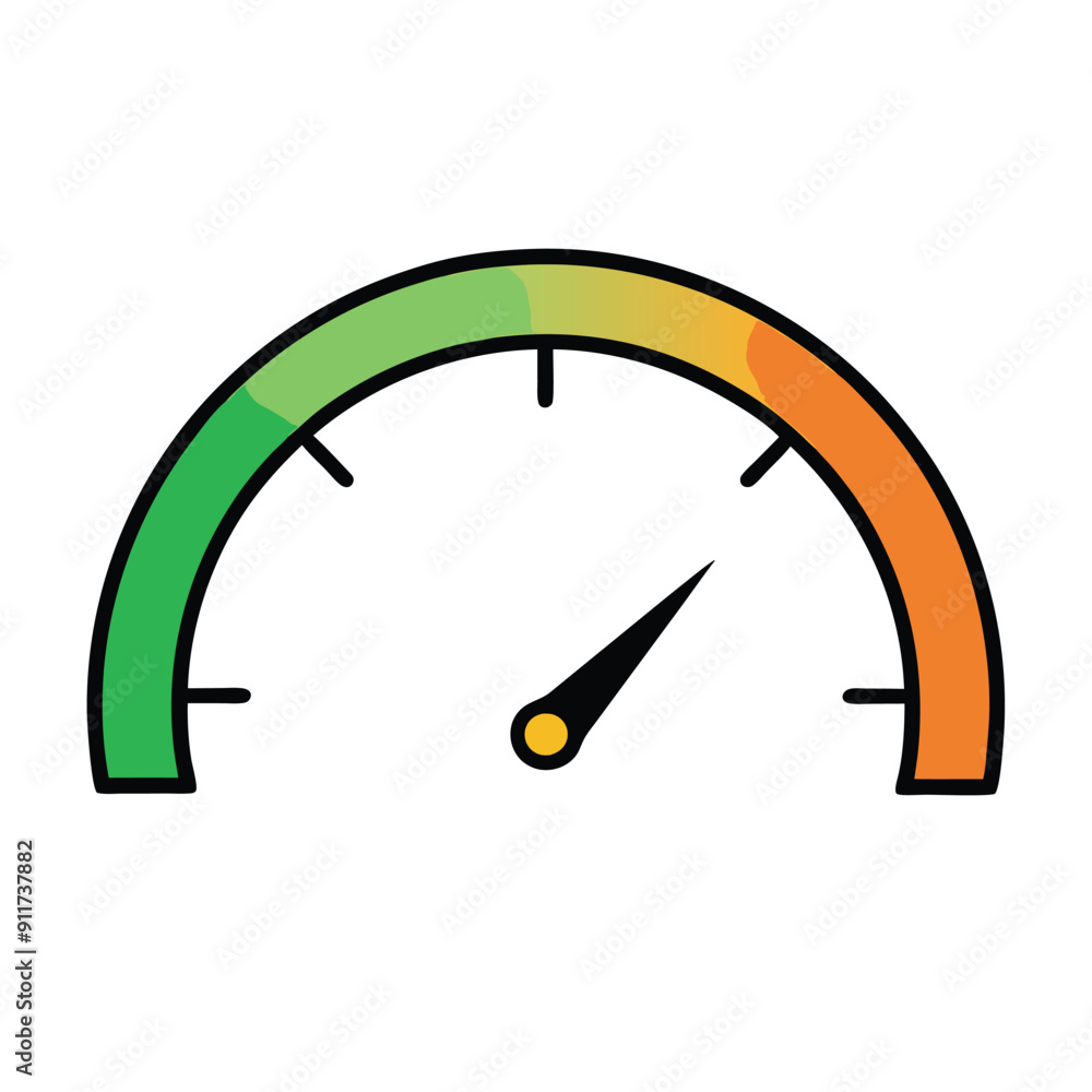 Speedometer icon vector illustration Speedometer icon vector illustration