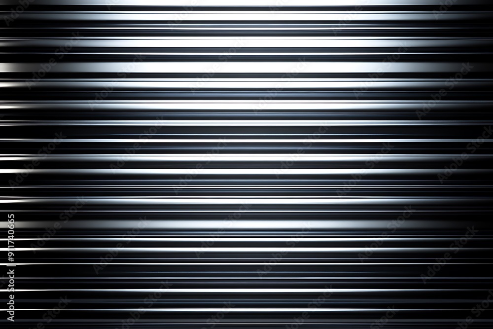 Seamless pattern of shiny metallic corrugated industrial roller shutter door with bright reflections Seamless pattern of shiny metallic corrugated industrial roller shutter door with bright reflections
