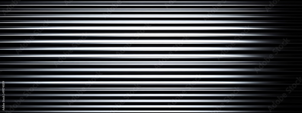Seamless pattern of shiny metallic corrugated industrial roller shutter door with bright reflections Seamless pattern of shiny metallic corrugated industrial roller shutter door with bright reflections
