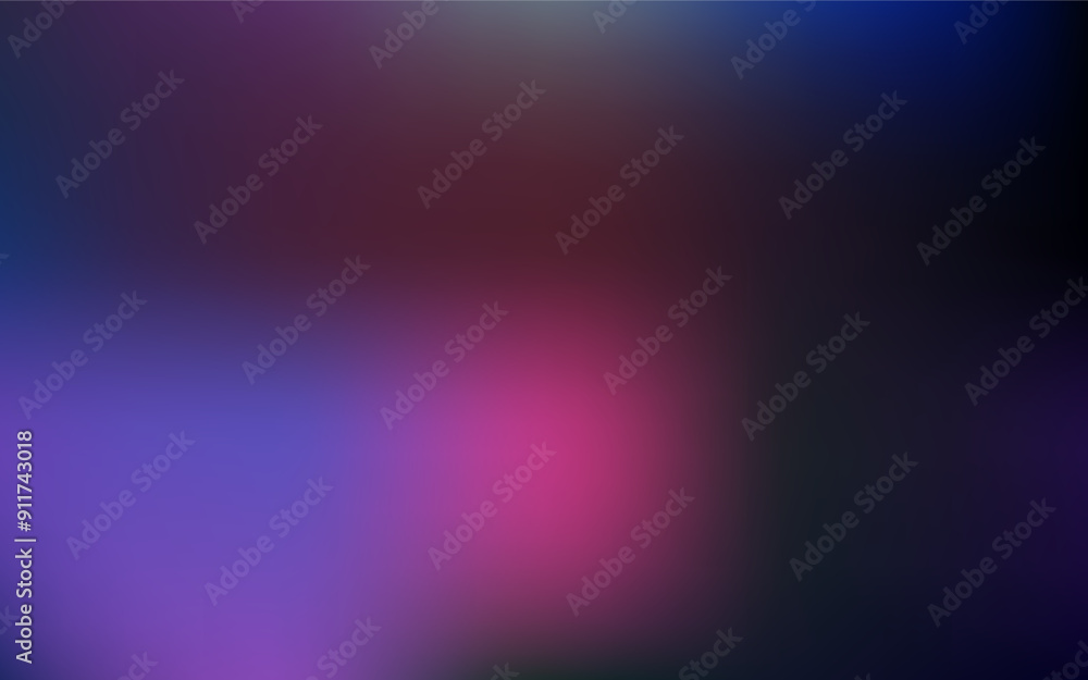 Fototapeta premium Dark purple, pink vector gradient blur backdrop.