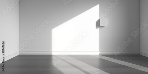 Wallpaper Mural Ciepła ściana z cieniami okna – naturalne światło Torontodigital.ca