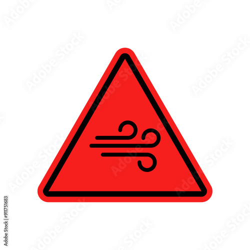 Wind warning sign