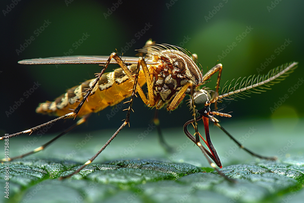 Fototapeta premium Close up of mosquito