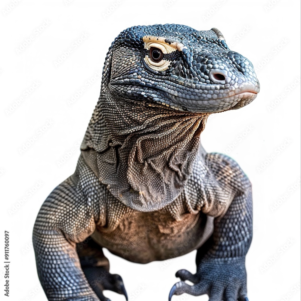 Obraz premium Komodo Dragon Cosplay animal fashion cartoon isolated whitebackground 16:9