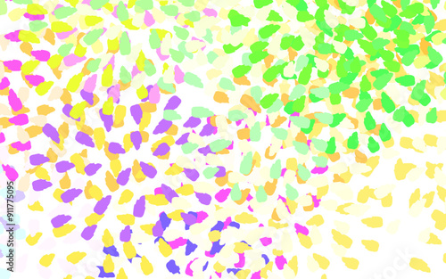 Light Multicolor vector texture with abstract forms.