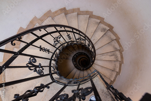 Spiral staircase in Budapest's Saint Stephen basilica