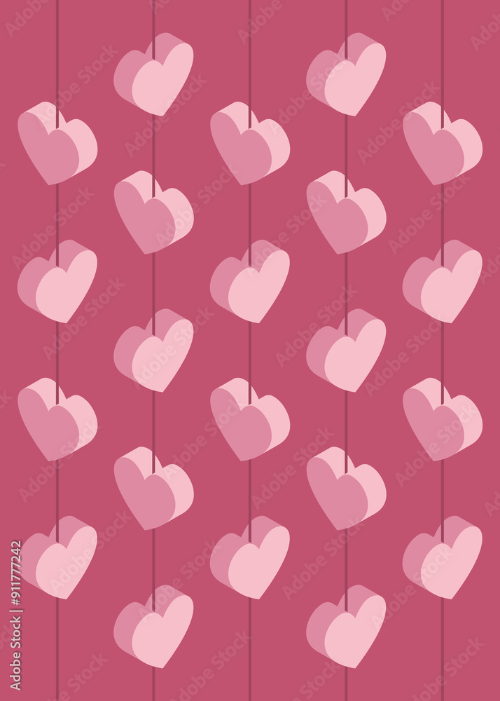 Heart shape decorations. Heart shape decorations.
