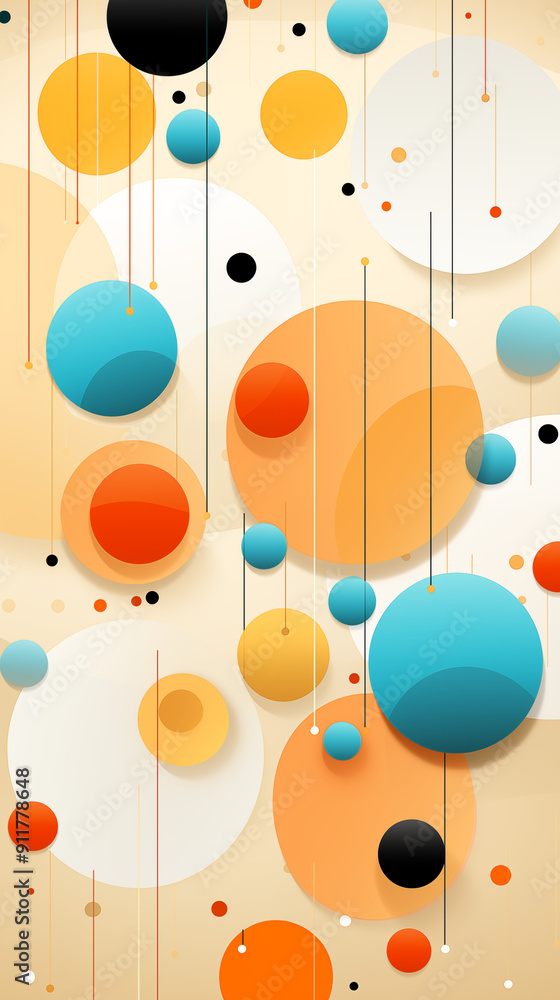Colorful Dots, Circles, Balls on Yellow Background, Abstract Image, Texture, Pattern, Wallpaper, Cover and Screen of Smartphone, Cell Phone, Computer, Laptop, 9:16 and 16:9 Format Colorful Dots, Circles, Balls on Yellow Background, Abstract Image, Texture, Pattern, Wallpaper, Cover and Screen of Smartphone, Cell Phone, Computer, Laptop, 9:16 and 16:9 Format
