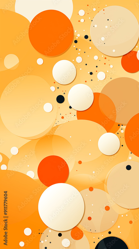 Orange Dots, Circles, Balls on Yellow Background, Abstract Image, Texture, Pattern, Wallpaper, Cover and Screen of Smartphone, Cell Phone, Computer, Laptop, 9:16 and 16:9 Format Orange Dots, Circles, Balls on Yellow Background, Abstract Image, Texture, Pattern, Wallpaper, Cover and Screen of Smartphone, Cell Phone, Computer, Laptop, 9:16 and 16:9 Format