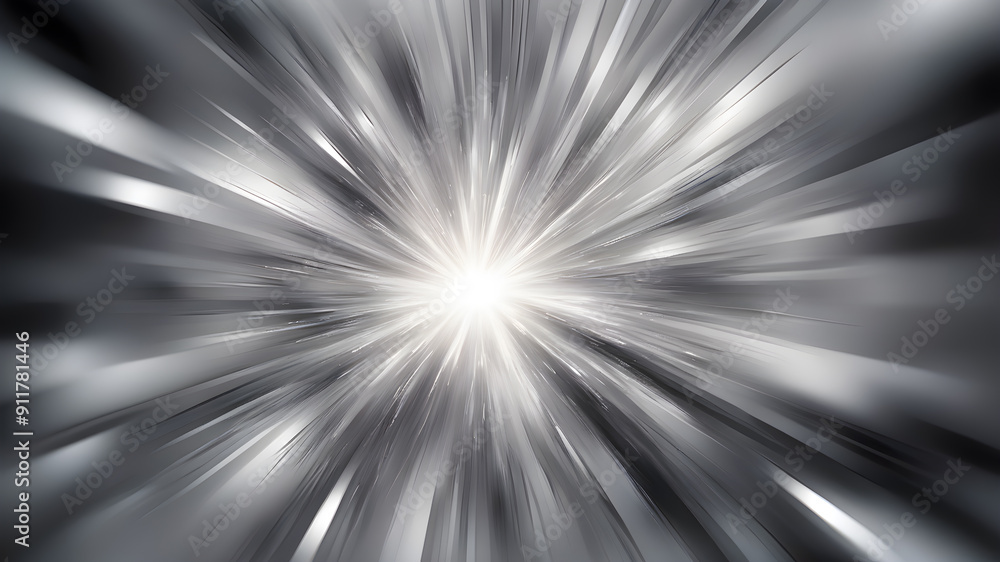 Blurred silver zoom perspective background. Abstract soft explosion effect. Generative AI Blurred silver zoom perspective background. Abstract soft explosion effect. Generative AI