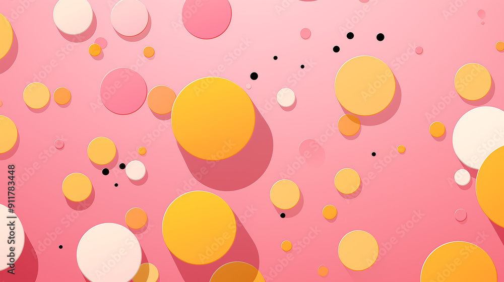 Pink Dots, Circles, Balls on Yellow Background, Abstract Image, Texture, Pattern, Wallpaper, Cover and Screen of Smartphone, Cell Phone, Computer, Laptop, 9:16 and 16:9 Format Pink Dots, Circles, Balls on Yellow Background, Abstract Image, Texture, Pattern, Wallpaper, Cover and Screen of Smartphone, Cell Phone, Computer, Laptop, 9:16 and 16:9 Format
