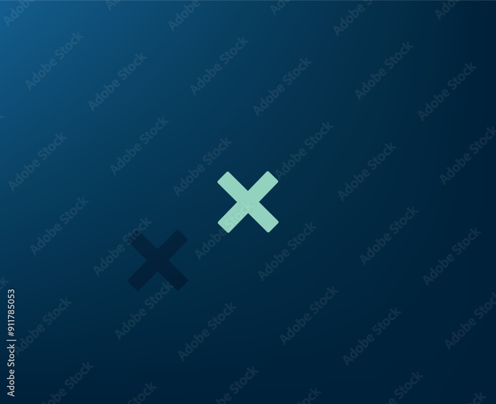 Obraz premium Vector dark color icon with shadow on blue background