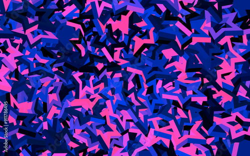 Dark Pink, Blue vector backdrop with small and big stars.