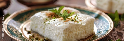 Traditional Turkish Ramadan Dessert Gullac photo