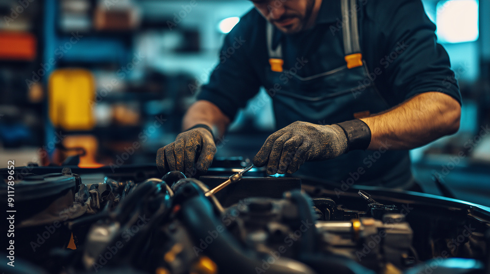 mechanic working on a vehicle mechanic working on a vehicle