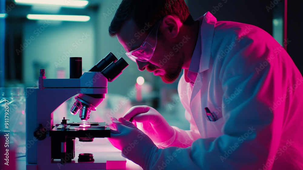 scientist working in laboratory scientist working in laboratory