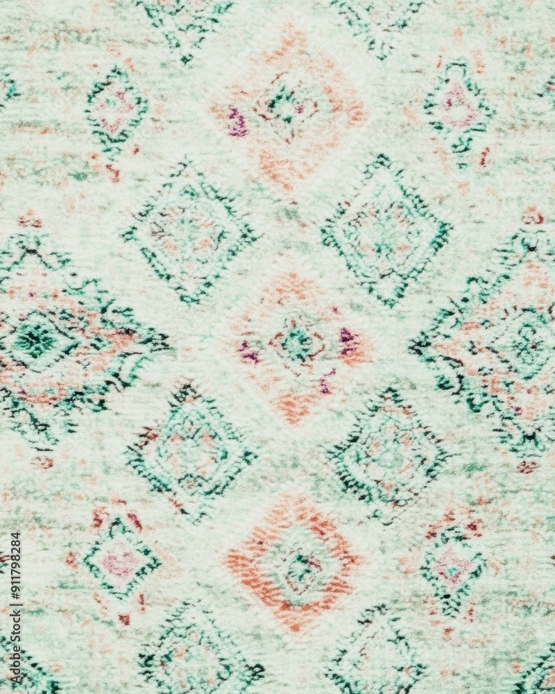 Soft Pastel Diamond Patterned Textile Background. Soft Pastel Diamond Patterned Textile Background.