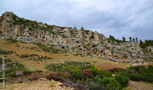 Gokceseki Ancient City is in Ermenek, Turkey. 