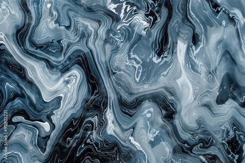 mesmerizing abstract fluid art with swirling grayblue marble textures rich luxurious patterns blend seamlessly creating a captivating highend backdrop photo