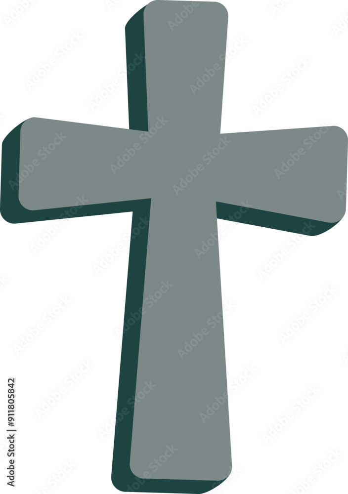 Grave icon. Cross symbol. Flat icon.Print Grave icon. Cross symbol. Flat icon.Print