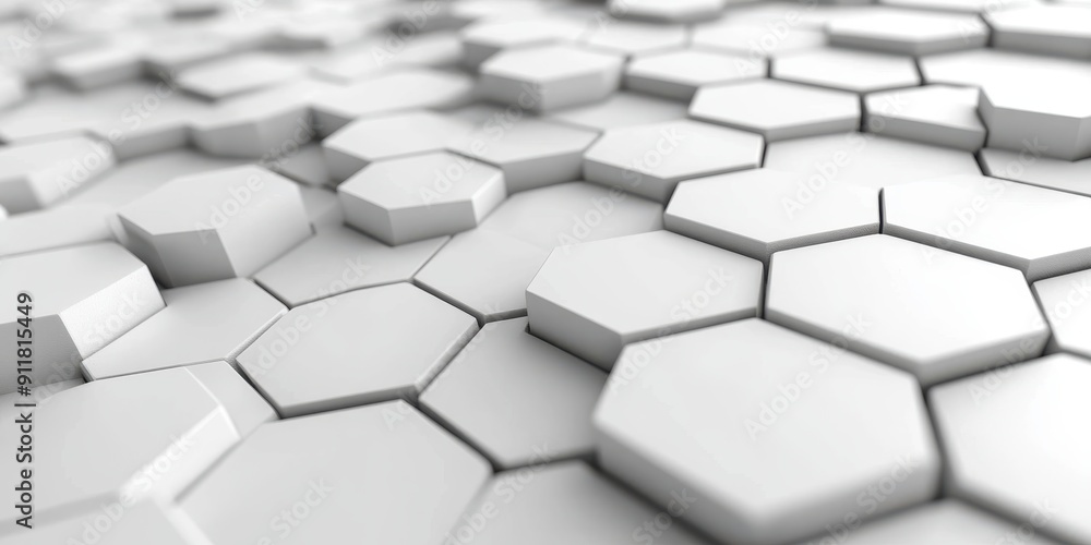 3d render, abstract white background with hexagon pattern for technology concept. 3d render, abstract white background with hexagon pattern for technology concept.