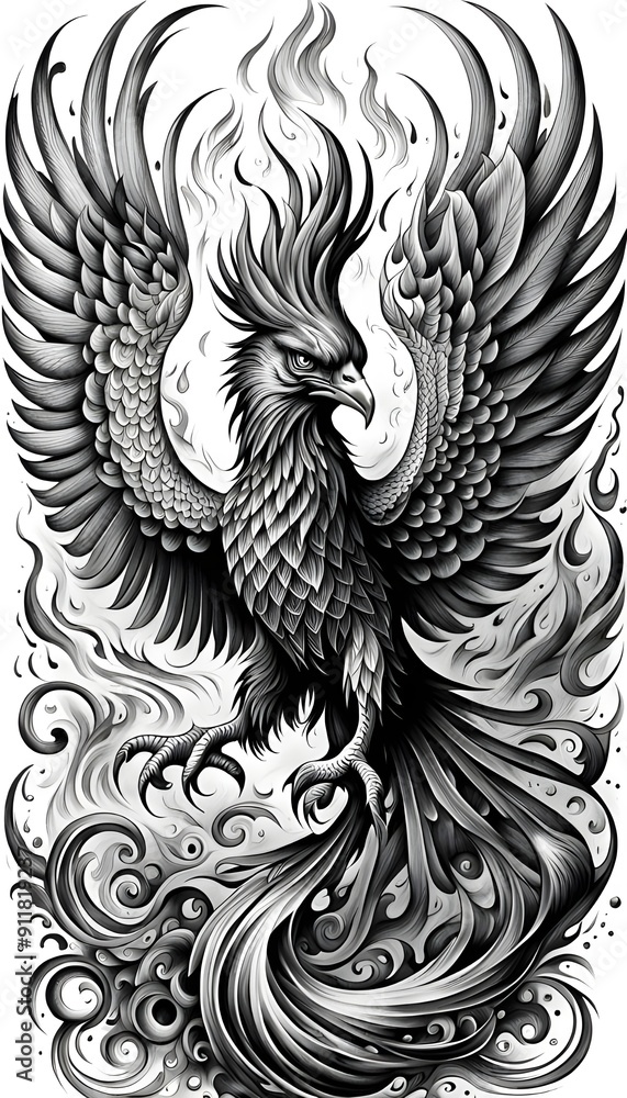 Black & Grey Tattoo Design Black & Grey Tattoo Design