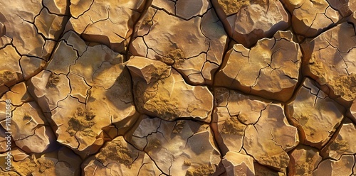 Barren Landscape. Dry, arid, and desert-like soil texture concept photo