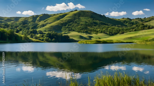 lake in the mountains