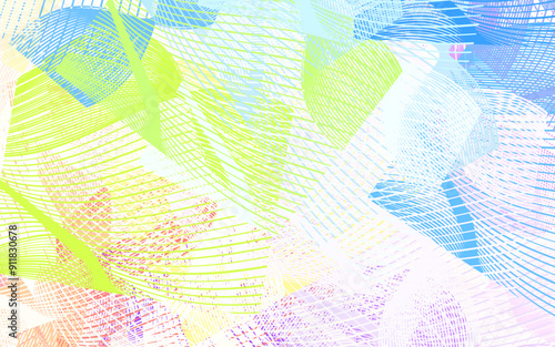 Light Multicolor vector texture with abstract forms.