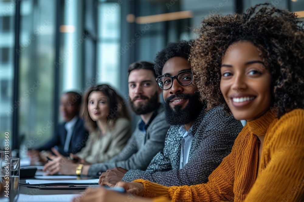 Collaborative Meeting Among Diverse Coworkers at Conference Table Collaborative Meeting Among Diverse Coworkers at Conference Table