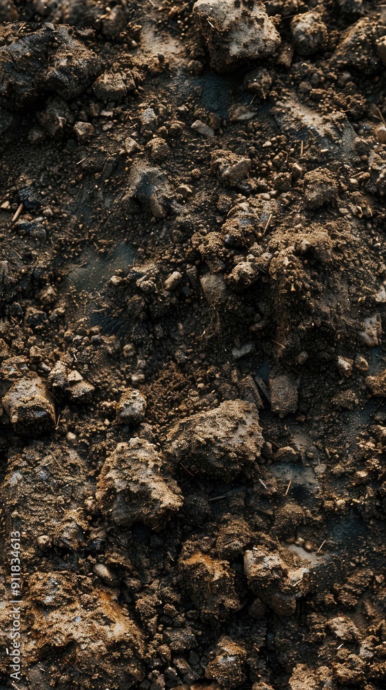 Ideal Soil for Plant Growth. Porous, Permeable, and Well Drained Soil Texture Concept Ideal Soil for Plant Growth. Porous, Permeable, and Well Drained Soil Texture Concept