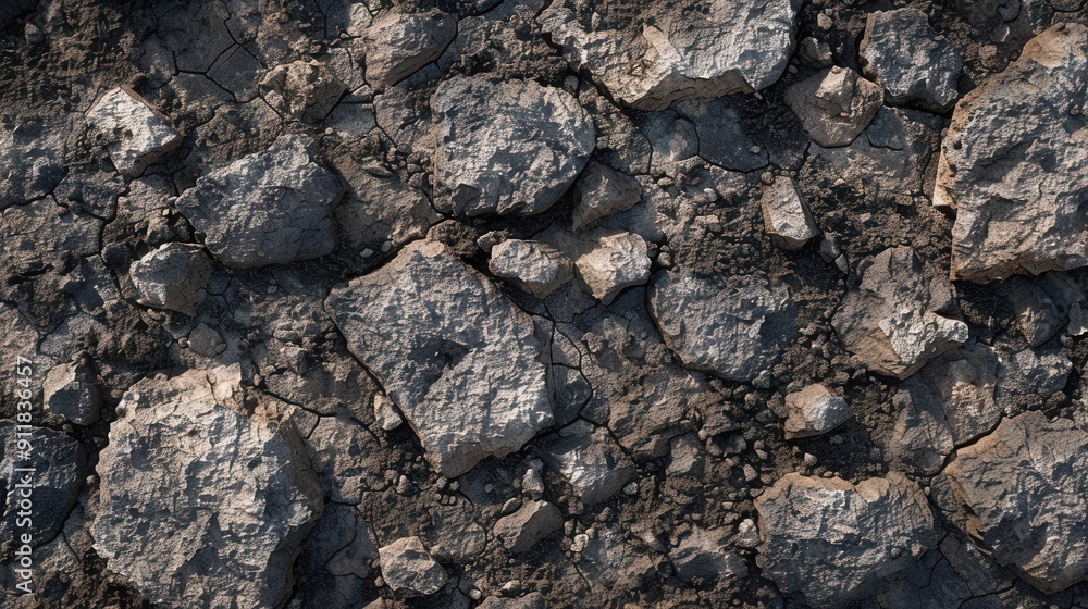 Earth's natural diversity. Rocky, stony, and uneven soil texture concept Earth's natural diversity. Rocky, stony, and uneven soil texture concept