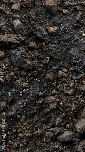 Salty, alkaline, and infertile soil. Soil Texture Analysis Concept photo