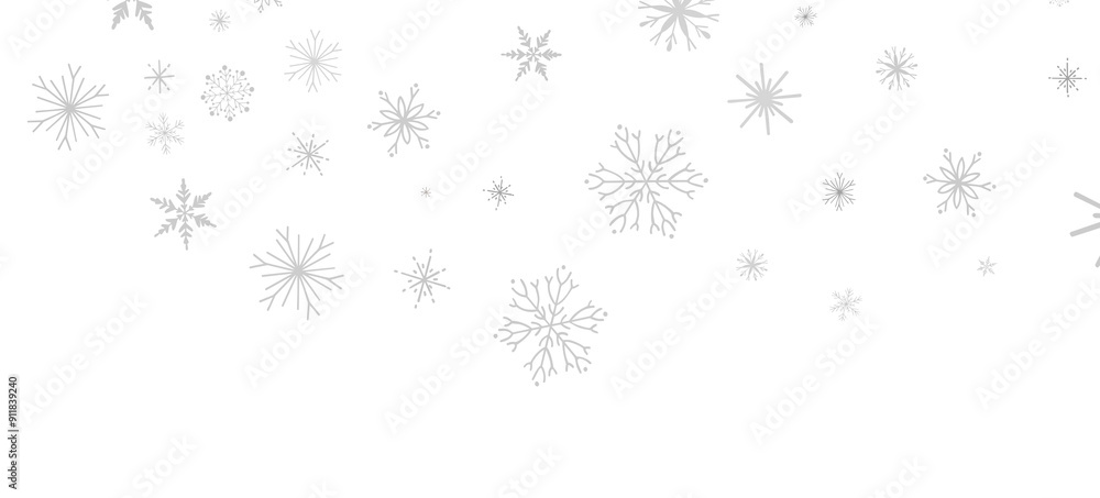 Magical Snowfall: Brilliant 3D Illustration Showcasing Descending Christmas Snowflakes Magical Snowfall: Brilliant 3D Illustration Showcasing Descending Christmas Snowflakes