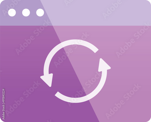 Website page is refreshing, browser window is showing loading process