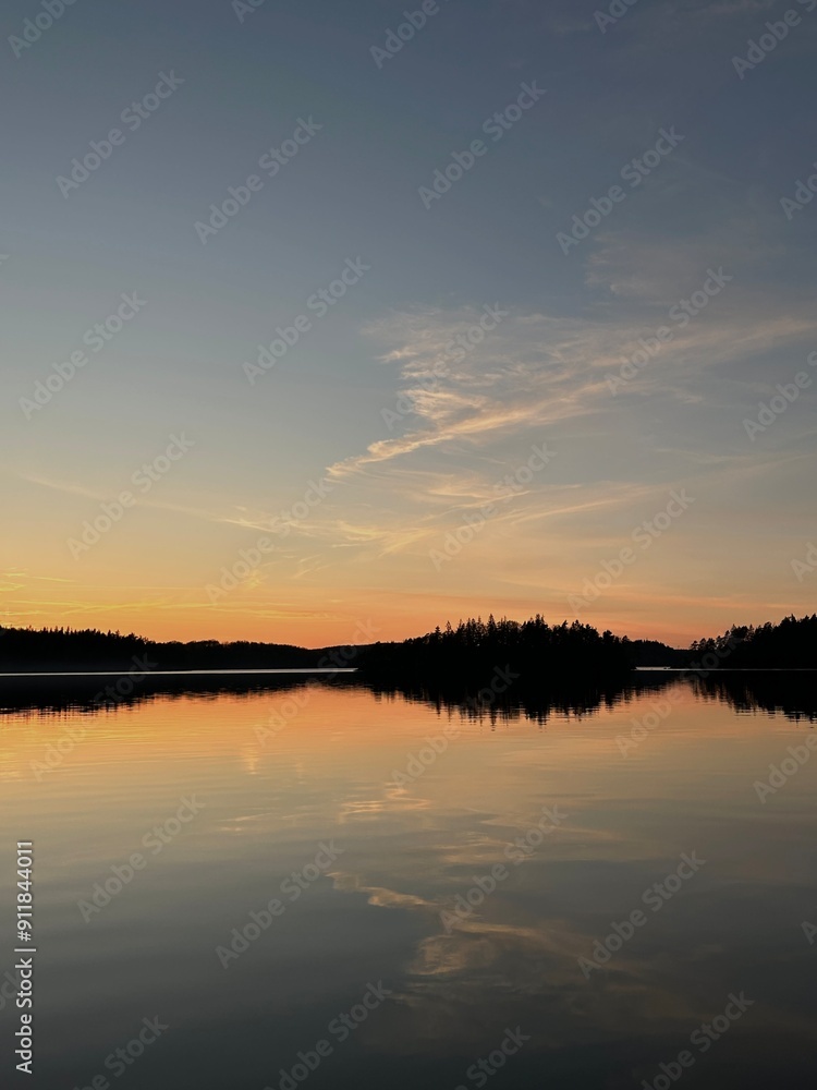 Obraz premium lake sunset