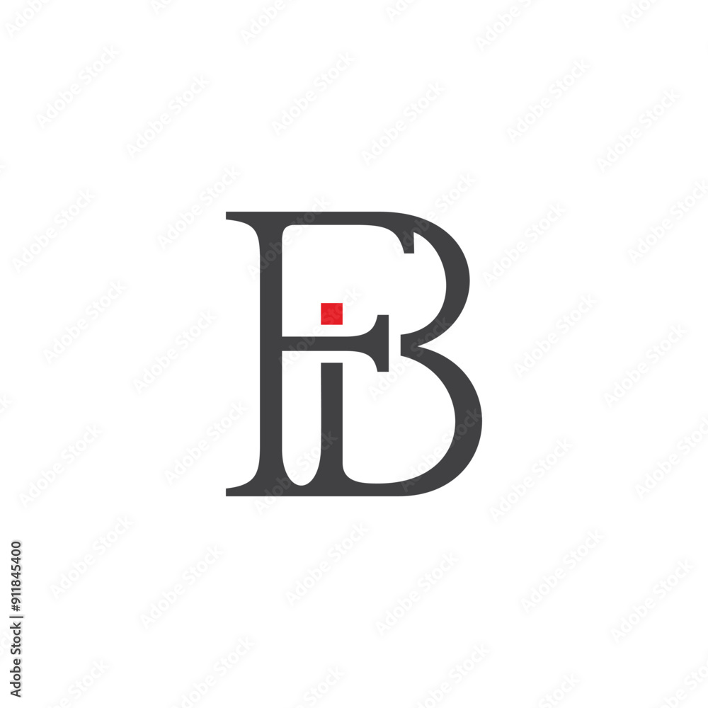 letter fib simple linked font symbol logo vector letter fib simple linked font symbol logo vector