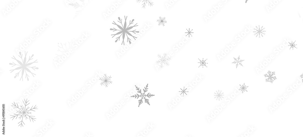 Festive Snow Drift: Captivating 3D Illustration of Descending Christmas Snowflakes Festive Snow Drift: Captivating 3D Illustration of Descending Christmas Snowflakes