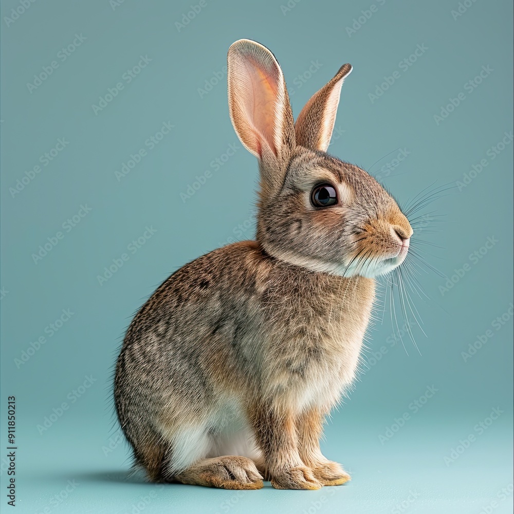 Fototapeta premium rabbit isolated on cute background