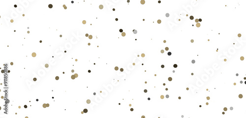 Enchanting Delight: Spectacular 3D Illustration Showcasing Enchanting gold Confetti