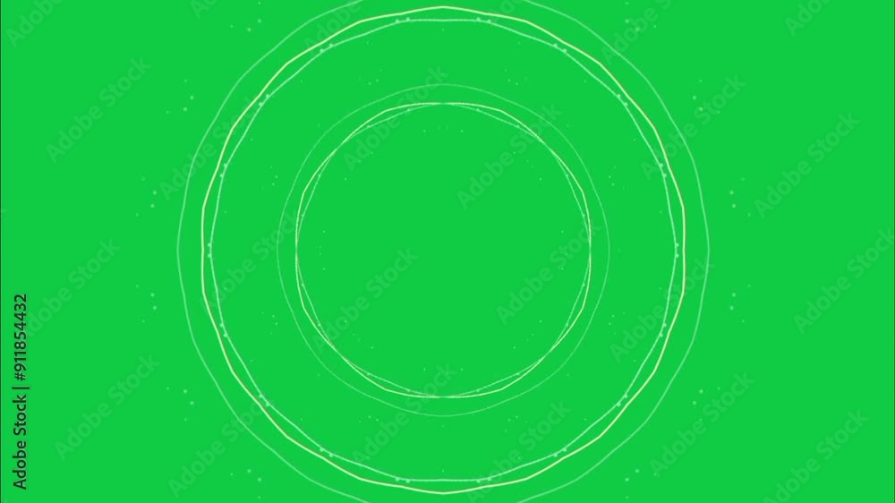 Simple rotation of a circles line isolated on green screen background. Simple rotation of a circles line isolated on green screen background.