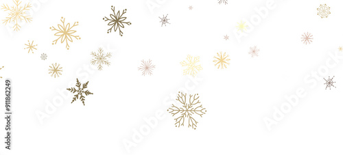 Wallpaper Mural Whirling Snowflakes: Enthralling 3D Illustration of Falling Festive Snow Crystals Torontodigital.ca